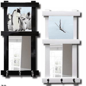 מראה-מהודרת-לתלייה-עם 3 קולבים לתליה