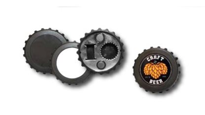 הדפסה על פותחן בקבוקים מתמגנט בצורת מכסה