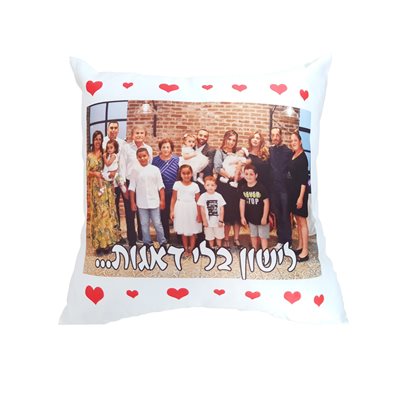 הדפסה על כרית מרובעת מסאטן מגוון צבעים לבחירה