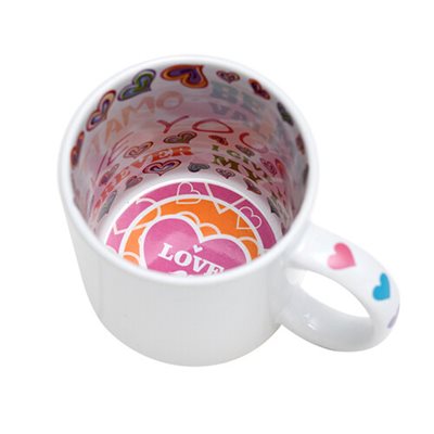 הדפסה על כוס ספל לאב LOVE