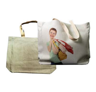 הדפסה על תיק קנווס גדול לקניות