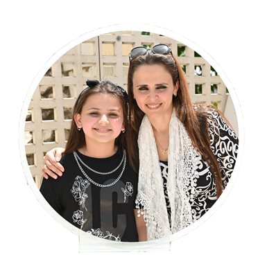 זכוכית דקה בקוטר 20 סמ עם מעמד